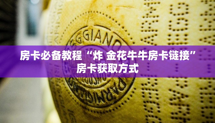 房卡必备教程“炸 金花牛牛房卡链接”房卡获取方式