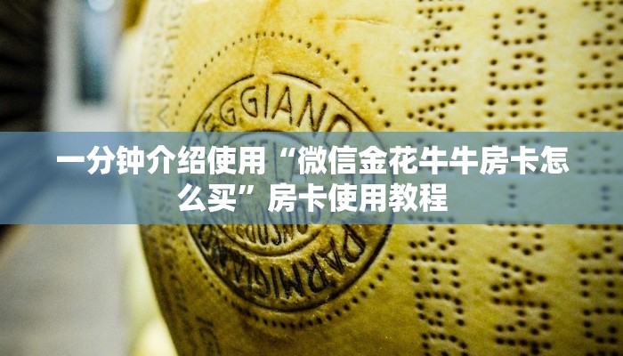 一分钟介绍使用“微信金花牛牛房卡怎么买”房卡使用教程