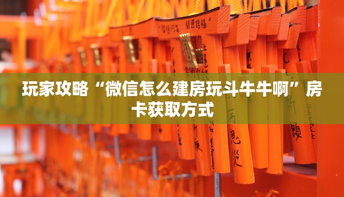 玩家攻略“微信怎么建房玩斗牛牛啊”房卡获取方式